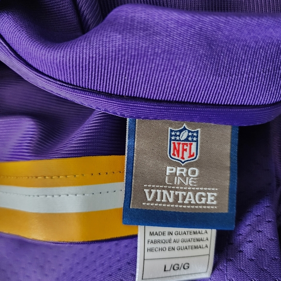 Minnesota Vikings NFL Pro Line Vintage Blank Jersey - Picture 7 of 7